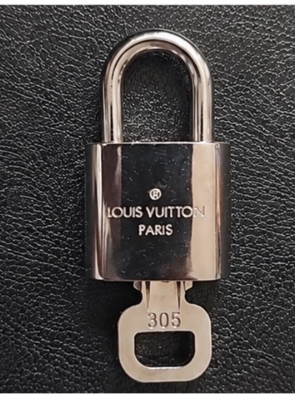 Authentic SILVER Louis Vuitton Silver Lock & Key #305 - *Lock & Key Only* - Picture 2 of 2